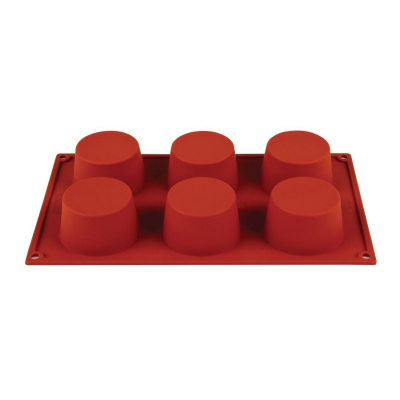PAVONI MUFFIN MOULD FORMAFLEX NON STICK 70MM DIA X 40MM