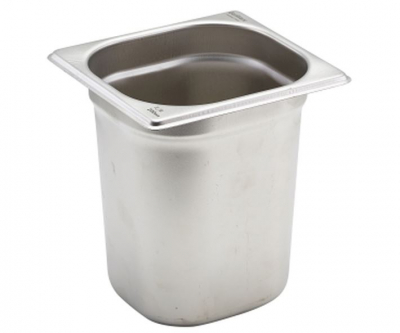 STAINLESS STEEL GASTRONORM 1/6 200MM DEEP