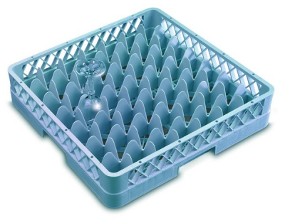 49 COMPARTMENT GLASS RACK +3 EXTENSIONS