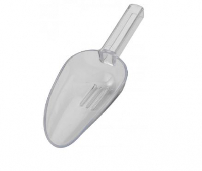 7OZ PLASTIC DRAINER SCOOP CLEAR