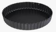 NON-STICK QUICHE TIN 25X3.5CM REMOVABLE BASE