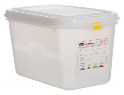 GN STORAGE CONTAINER 150MM 1/4 DEEP 4.3L  X6