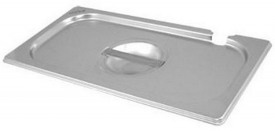 STAINLESS STEEL GASTRONORM PAN NOTCHED LID 1/3 GN13-NLID