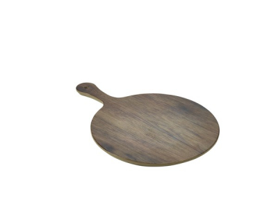 GENWARE MELAMINE WOOD EFFECT ROUND PADDLE BOARD 11.8Inch