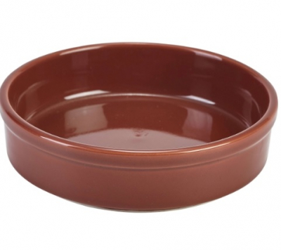 GENWARE PORCELAIN TERRACOTTA ROUND DISH 8.8OZ