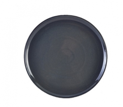 GENWARE TERRA STONEWARE RUSTIC BLUE PIZZA PLATE 13.2Inch