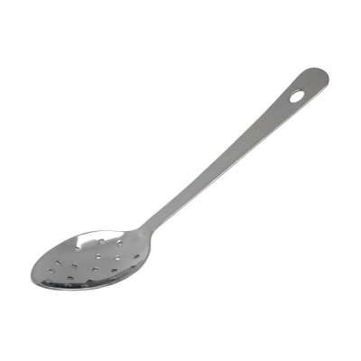 STAINLESS STEEL PERFORATED SPOON 12Inch WITH HANGING HOLE