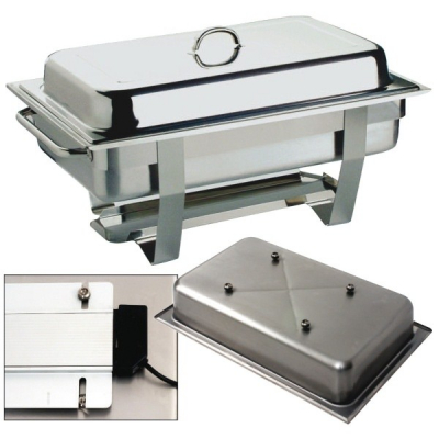 FULL SIZE SIZE CHAFING DISH W/ ELECTRIC ELEMENT
