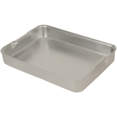 ALUMINIUM BAKING DISH WITH HANDLES 32 X 22 X 5CM