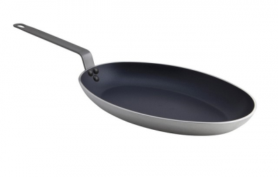 GENWARE OVAL FISHPAN 36CM TEFLON PLUS