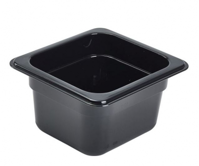 1/6 POLYCARBONATE GN PAN 100MM BLACK