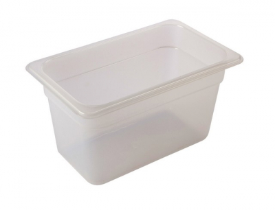 1/3 POLYPROPYLENE GN PAN 150MM CLEAR