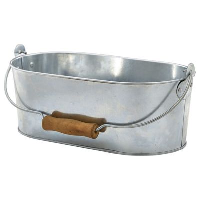 GENWARE GALVANISED STEEL OVAL TABLE CADDY 11X6.1Inch