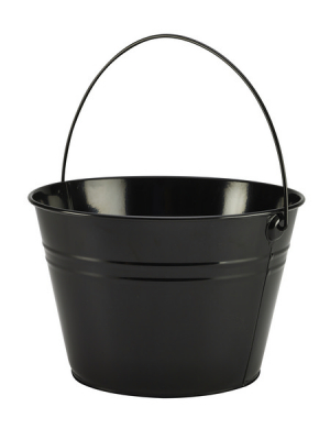 STAINLESS STEEL SERVING BUCKET 25CM BLACK SSB25BK