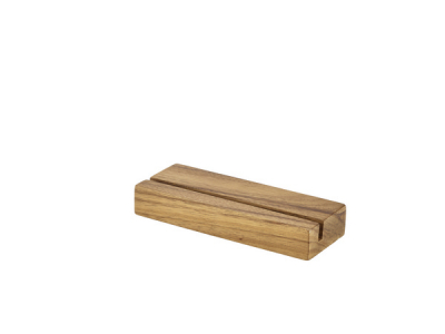 ACACIA WOOD MENU STAND 20 X 3.2 X 7.5CM WMS20