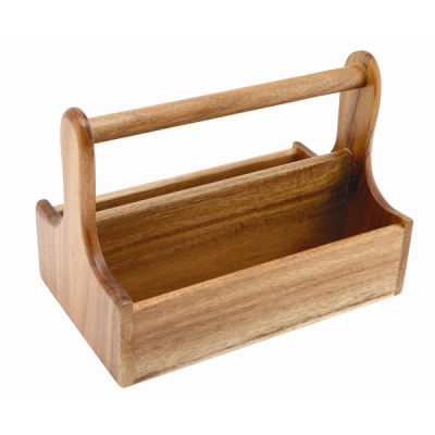 GENWARE DARK WOOD TABLE CADDY DWTC