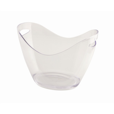 CLEAR ACRYLIC CHAMPAGNE BUCKET LARGE MAX 3 BOTTLES