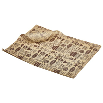 GREASEPROOF PAPER STEAK HOUSE DESIGN 250 X 350MM