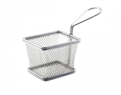 SERVING FRY BASKET SQUARE 9.5X9.5X6CM SVB10         X6