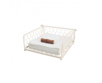 PROVENCE NAPKIN HOLDER IN CREAM WIREWARE 186x186