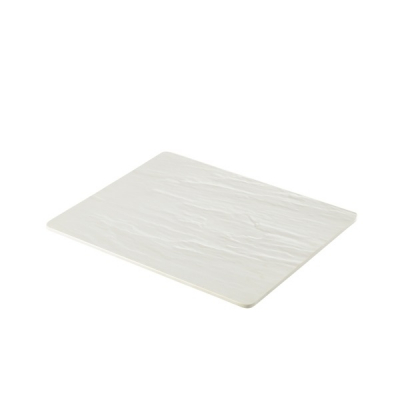 WHITE SLATE MELAMINE PLATTER GN 1/2 32.5X26.5CM MEL