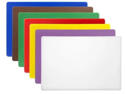 HYGIPLAS LOW DENSITY CHOPPING BOARD SET LARGE (SET OF 7)