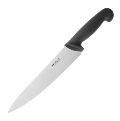 HYGIPLAS CHEFS KNIFE BLACK 21.5CM 8 1/2Inch