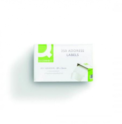 Q-CONNECT ADDRESS LABEL S/A 89X36MM ROLL OF 250