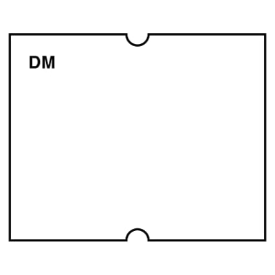 WHITE TWO-LINE LABEL FOR PRICING GUN TO USE WITH SME20