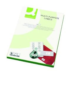 WHITE LABELS 63.5X38.1MM 21 PER A4 SHEET   X100 KF26051