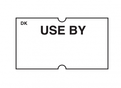 EM3 WHITE 'USE BY' LABEL X800 IT110428