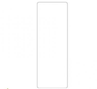 BLANK PERMANENT DIRECT THERMAL LABEL 56 X 159MM