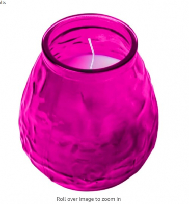 FUSCHIA PINK LOWBOY JAR CANDLE 24 PACK 70HR