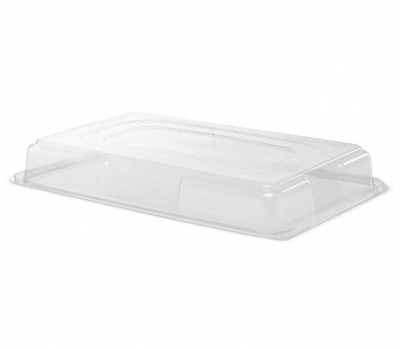 LARGE BLACK PLATTER LID RECTANGULAR