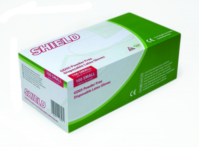 POWDERLESS LATEX GLOVES LARGE DG154-L