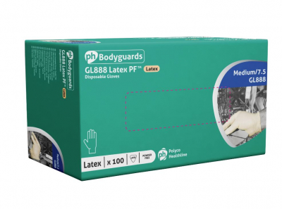 POWDERLESS LATEX GLOVES SMALL DG154-S