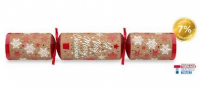 11Inch A VERY MERRY CHRISTMAS TCT KRAFT CRACKER BOX100