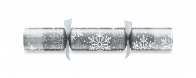11InchSNOWFLAKE SILVER FOIL BOARD CRACKER FESTIVE FUN PUZZLES