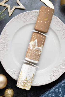 12Inch FESTIVE FOREST KRAFT TCT CRACKER BOX50