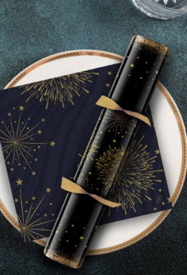 12Inch SPARKLY BLACK DUNI FOIL BOARD CRACKER