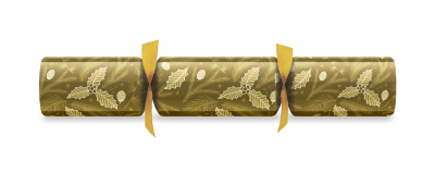 14Inch ELEGANT FOLIAGE GOLD FOIL CRACKER BOX25