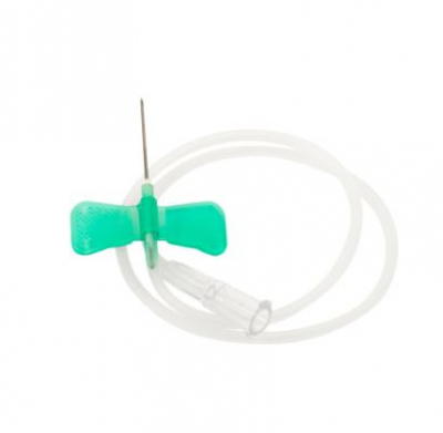 BUTTERFLY NEEDLE 21G GREEN 300MM TUBE X50