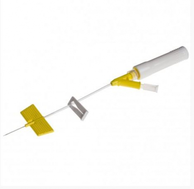 SAF-T-INTIMA IV CATHETER YELLOW Y ADAPTER 24G 0.75Inch X25