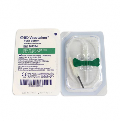 BD PUSH BUTTON BLOOD SET 21GX 0.75 PER 50 WITH LEUR ADAPTOR