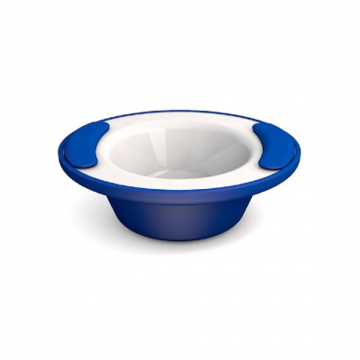 ORNAMIN KEEP WARM BOWL 200ML 7OZ BLUE/ WHITE