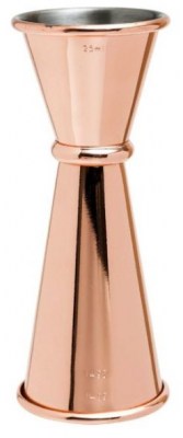 MEZCLAR BANDED JIGGER COPPER PLATED 25/35/50ML 3181