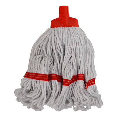 MINI MOPHEAD INTERCHANGE WHITE YARN LOOPED - RED