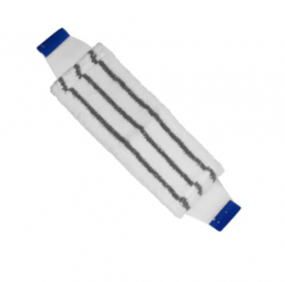 MICROFIBRE FLAT MOP HEAD BLUE 40CM, WASHABLE