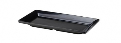 BLACK MELAMINE PLATTER GN 1/3 SIZE 23X17.5CM