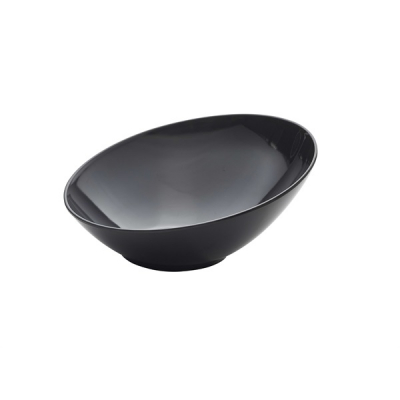 GENWARE MELAMINE BLACK SLANTED BUFFET BOWL 11.8Inch